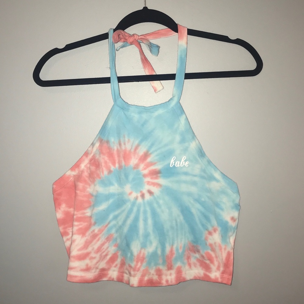 Tie-Dye Halter Top